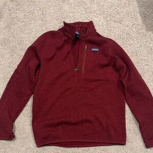 Patagonia Maroon Half-Zip Fleece